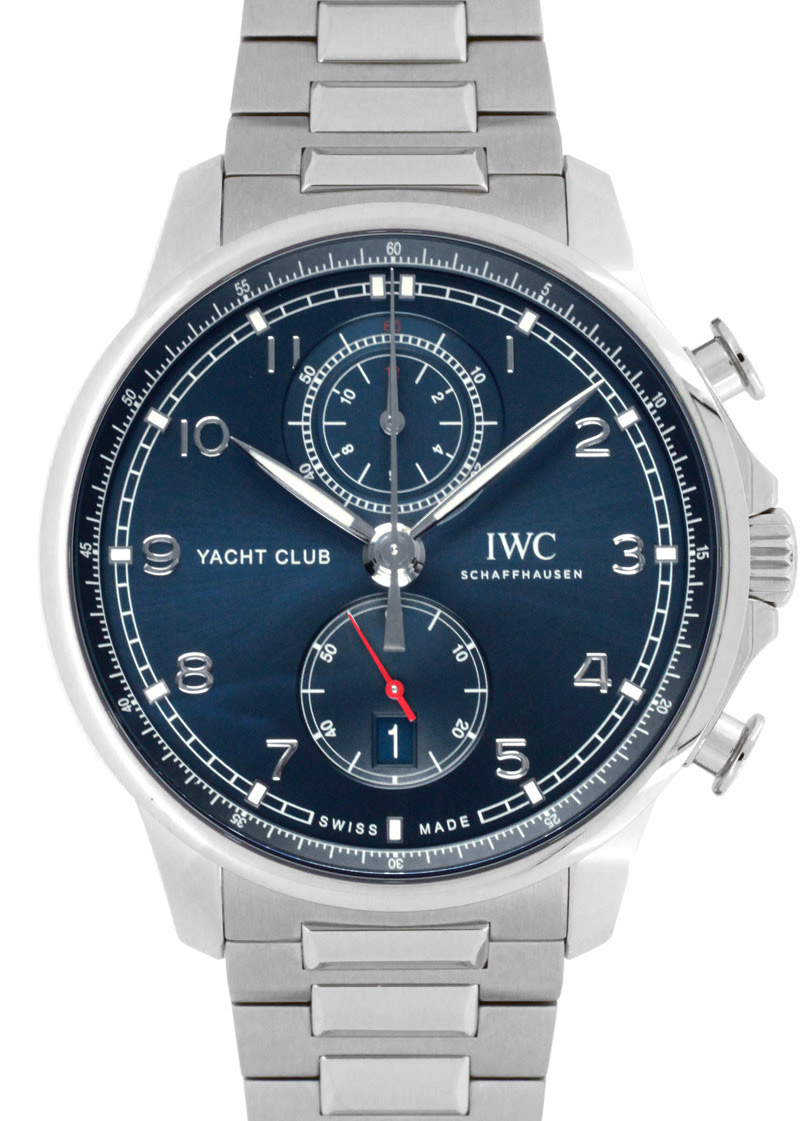 【未使用品】IWC IW390701 ポルトギーゼ ヨットクラブ クロノグラフ SS ブルー文字盤 自動巻き ブレスレット【2020年新作】