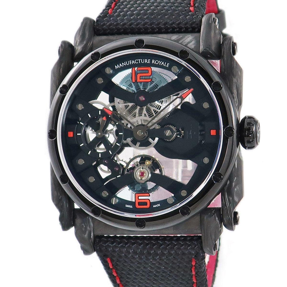 ADN スピリット ADN46.04CS04.DC 手巻き メンズ 未使用 黒 赤 スケルトン 限定28本