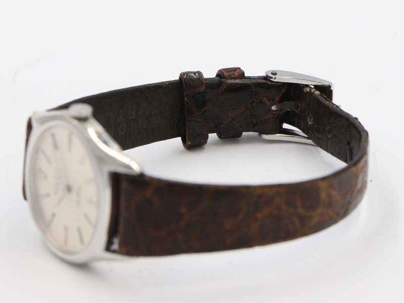 【 ROLEX ロレックス 】 3802 チェリーニ アンティーク 1970年製 K18WG/革 手巻 レディス 13290-0_7枚目画像