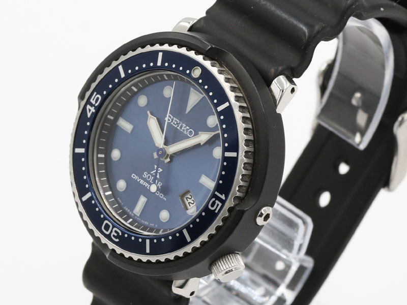 【SEIKO セイコー】SHIPS シップス コラボモデル LOWERCASE ダイバースキューバ STBR00C V147-0BZ0 ソーラー 7967-0_4枚目画像